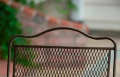 Woodard Wrought Iron Tucson High Back Loveseat Glider