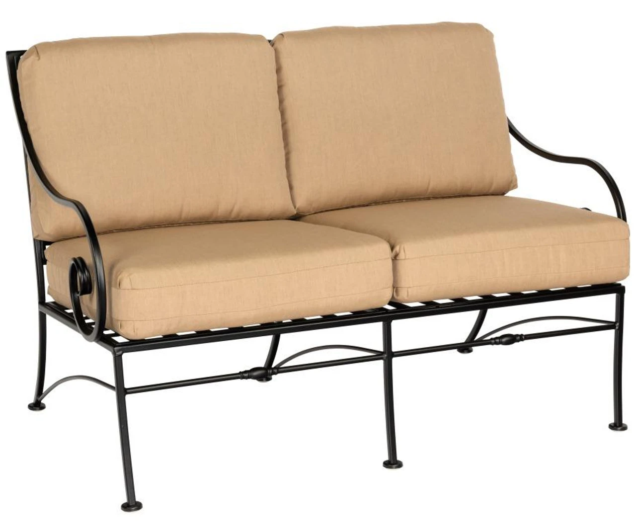 Woodard Wrought Iron Sheffield Loveseat 2 Woodard Wrought Iron Sheffield Loveseat - Image 2