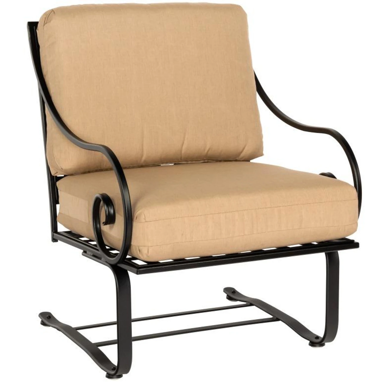 Woodard Wrought Iron Sheffield Spring Lounge Chair 2 Woodard Wrought Iron Sheffield Spring Lounge Chair - Image 2