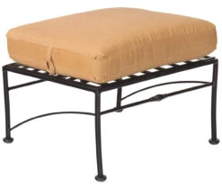 Woodard Wrought Iron Sheffield Ottoman