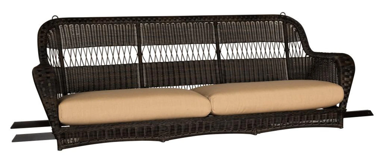 Whitecraft By Woodard Sommerwind Wicker Sofa Swing 2 Whitecraft By Woodard Sommerwind Wicker Sofa Swing - Image 2