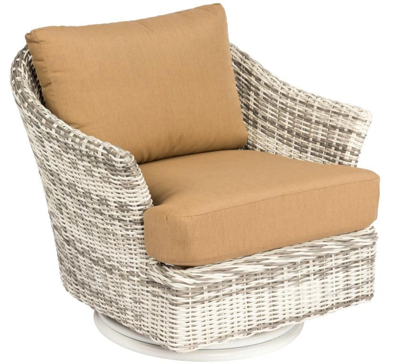 Whitecraft By Woodard Sonoma Wicker Swivel Lounge Chair 2 Whitecraft By Woodard Sonoma Wicker Swivel Lounge Chair - Image 2