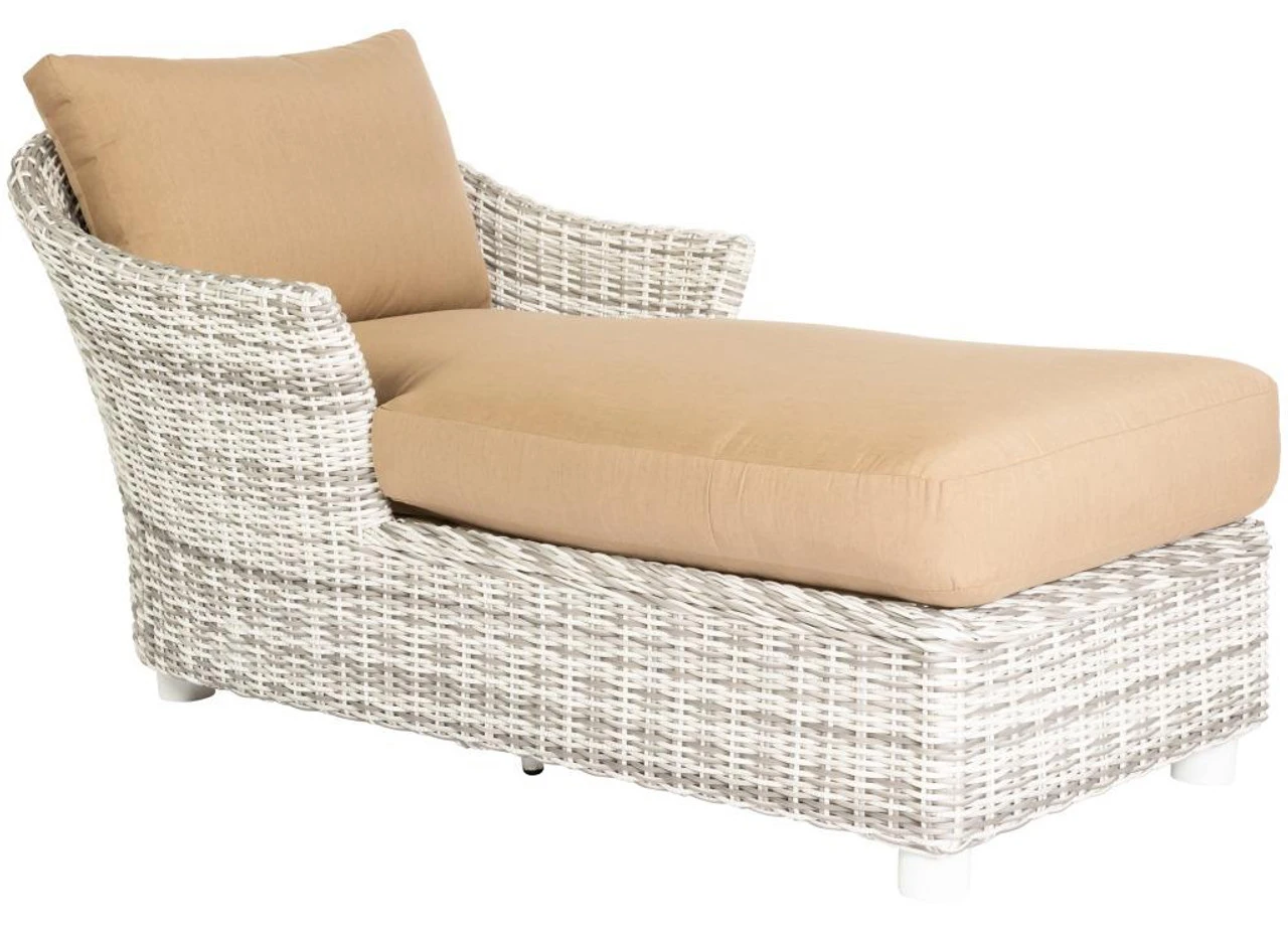 Whitecraft By Woodard Sonoma Wicker Chaise Lounge 2 Whitecraft By Woodard Sonoma Wicker Chaise Lounge - Image 2
