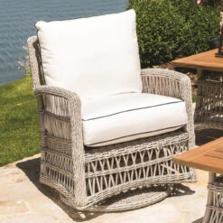 Lloyd Flanders Vinyl Wicker Mackinac Swivel Glider Lounge Chair -Patio Furniture Store Swivel Glider Lounge Chair 25674.1673913895
