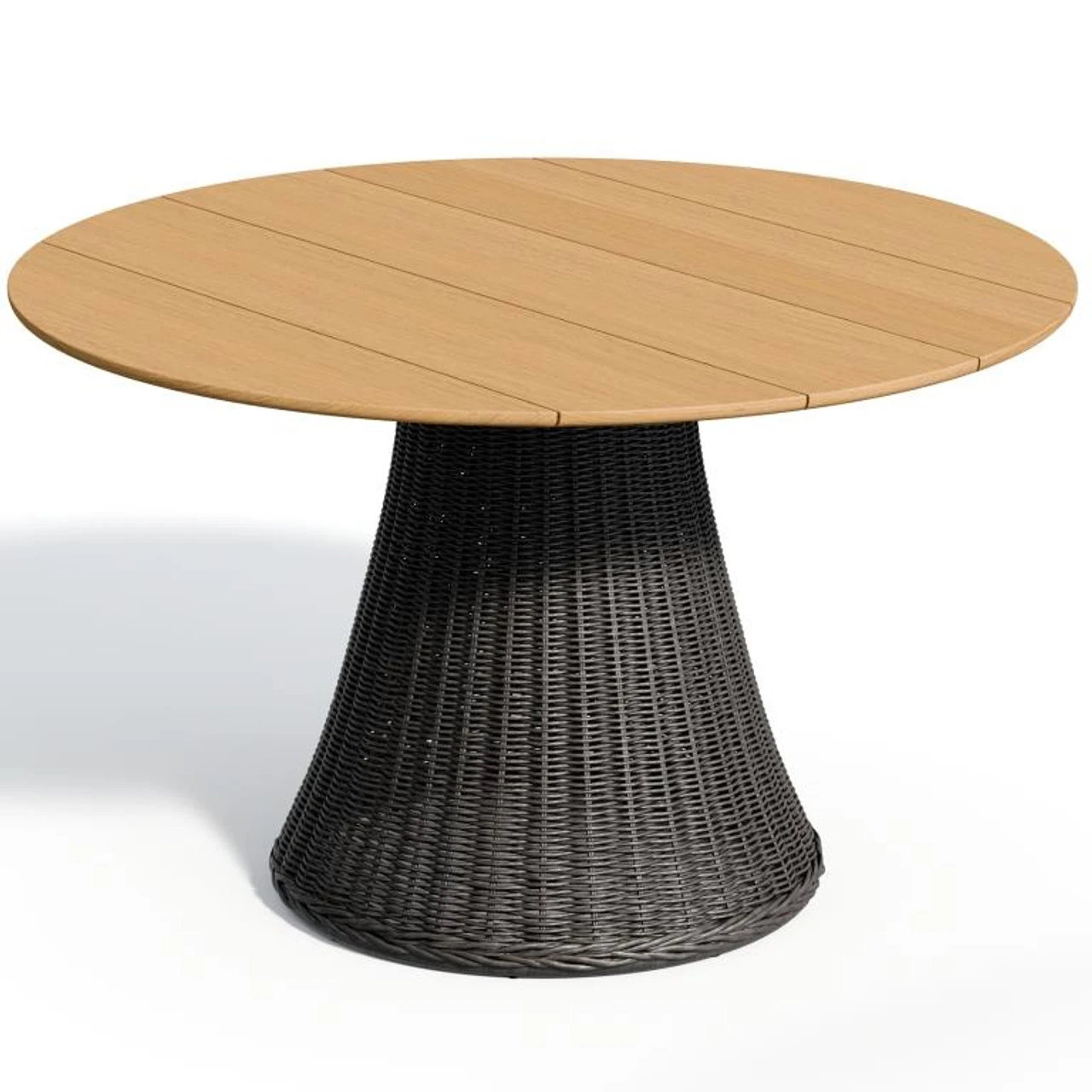 Oxford Garden Tulle Wicker & Teak Or HPL Top 48" Dining Table - July 4th Sale - Good 'til The 8th! 2 Oxford Garden Tulle Wicker & Teak Or HPL Top 48" Dining Table - July 4th Sale - Good 'til The 8th! - Image 2