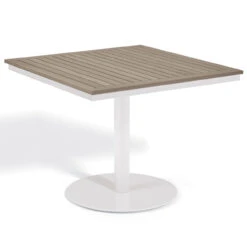 Oxford Garden Travira Square Tekwood Top Bistro Table - 38" Sq - July 4th Sale - Good 'til The 8th! -Patio Furniture Store TV36STAV PC.W edited 63171.1667597903