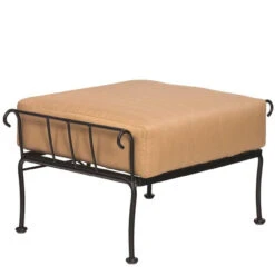 Woodard Wrought Iron Terrace Ottoman