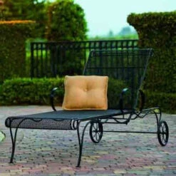 Woodard Wrought Iron Tucson Adjustable Chaise Lounge