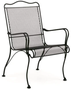 Woodard Wrought Iron Tucson High Back Lounge Chair (Set Of 2)