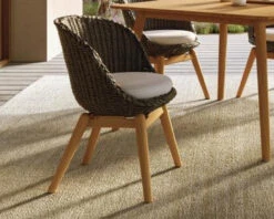 Oxford Garden Tulle Wicker & Teak Dining Chair - July 4th Sale - Good 'til The 8th! -Patio Furniture Store Tulle Collection 62420.1677604759