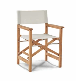 HiTeak Directors Chair - Available To Ship In Aug -Patio Furniture Store White HLAC464 2 66353.1666813614