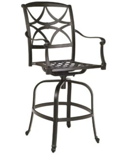 Woodard Aluminum Wiltshire Swivel Bar Stool