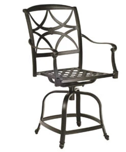 Woodard Aluminum Wiltshire Swivel Counter Stool