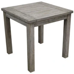 Three Birds Shelburne Teak Tall 20" Square Side Table -Patio Furniture Store YmsGb4NL Edited 33033.1672514367