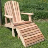 Adirondack Chair And Footrest Set - Cedar American Forest