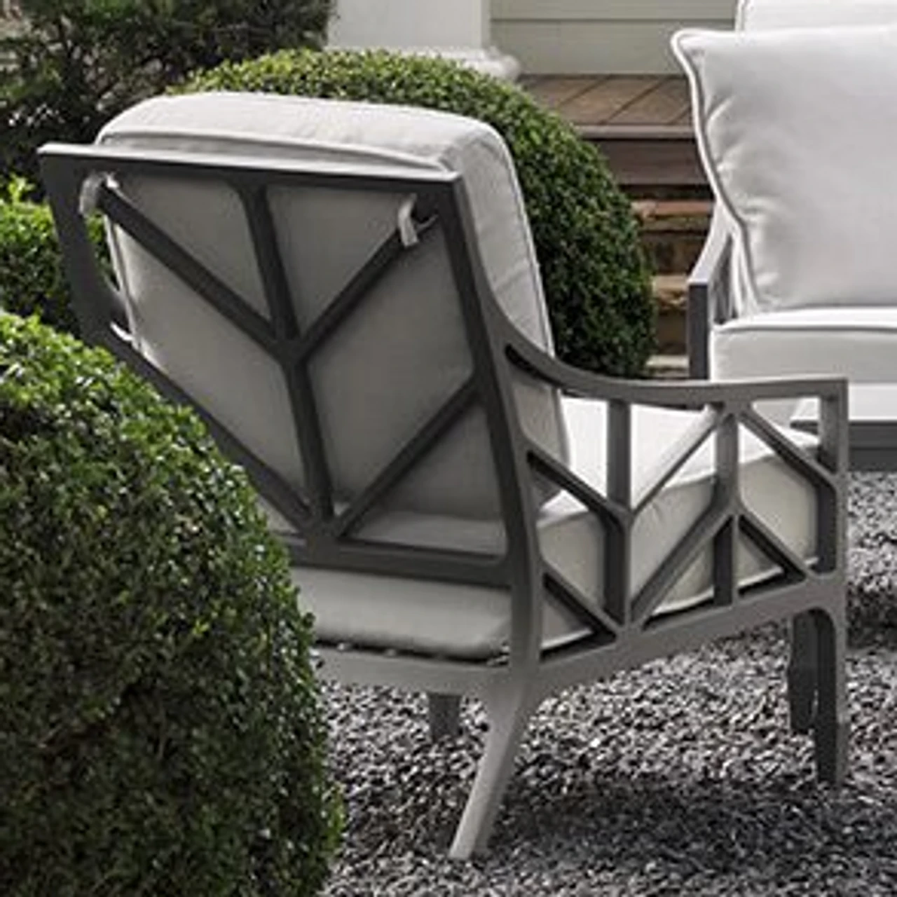 Woodard Aluminum Alberti Lounge Chair By Alexa Hampton 2 Woodard Aluminum Alberti Lounge Chair By Alexa Hampton - Image 2
