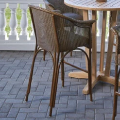 Lloyd Flanders Loom All Seasons Padded Seat Balcony Stool