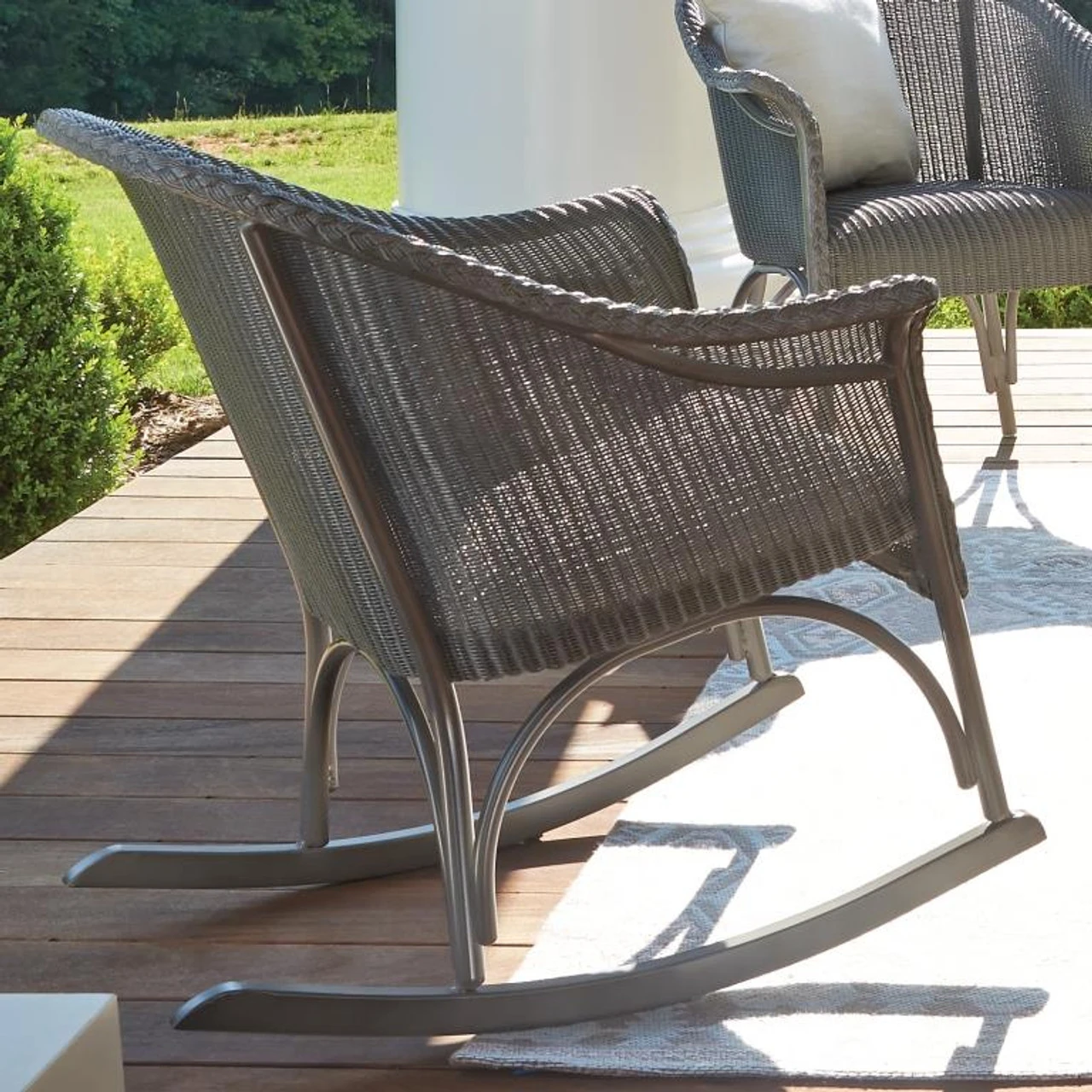 Lloyd Flanders Loom All Seasons Padded Seat Lounge Rocker 1 Lloyd Flanders Loom All Seasons Padded Seat Lounge Rocker