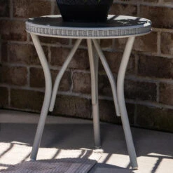 Lloyd Flanders All Seasons Loom 19" Round End Table