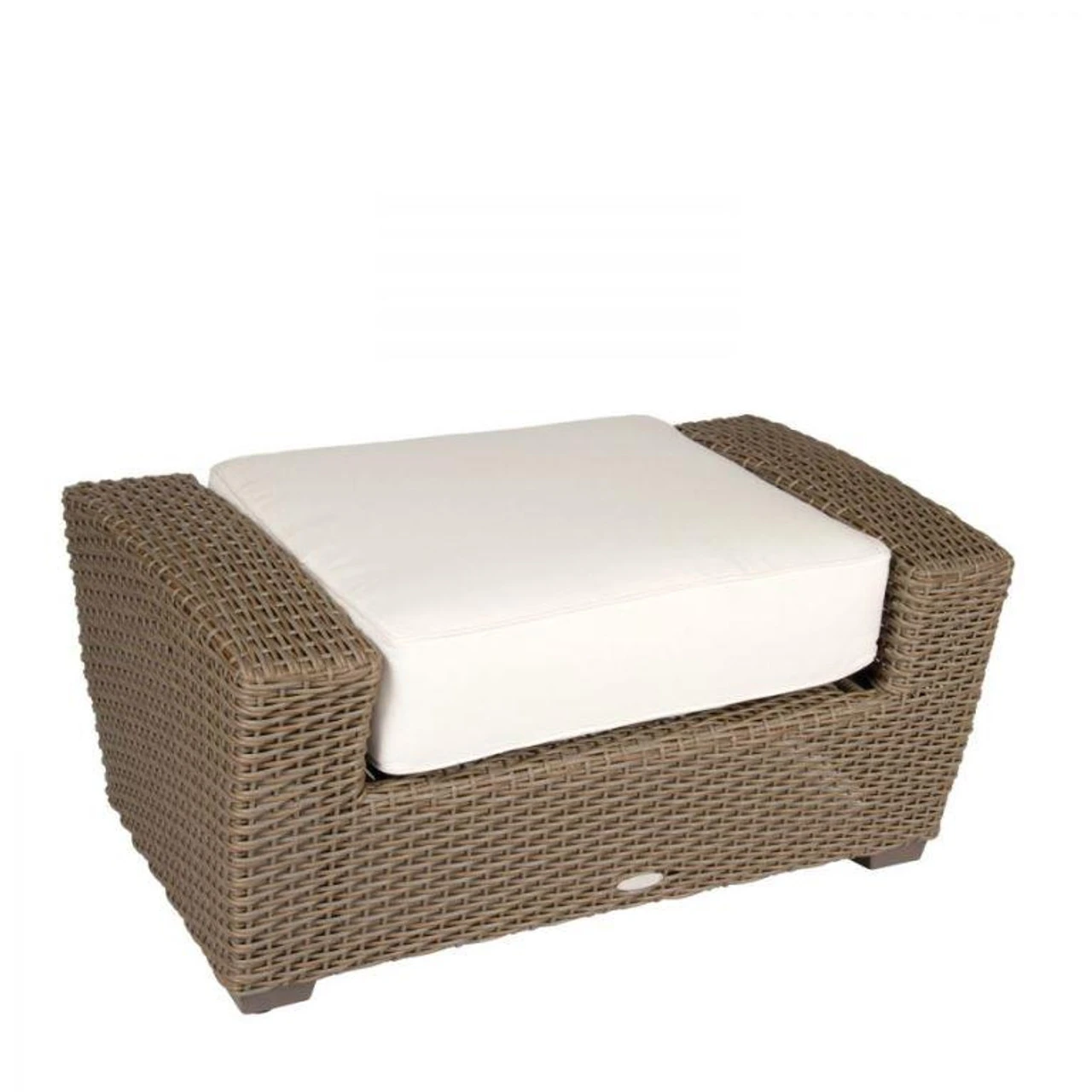 Whitecraft By Woodard Augusta Wicker Ottoman 1 Whitecraft By Woodard Augusta Wicker Ottoman