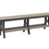 Berin Gardens Resin Harbor 66" Counter Height Bench