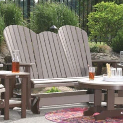 Berlin Gardens Comfo Back Triple Seat Glider