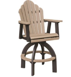 Berlin Gardens Cozi Back Extra Tall Swivel Bar Chair