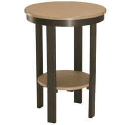 Berlin Gardens Resin 22" Round Bar Height End Table