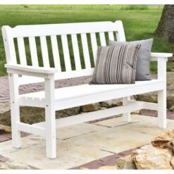 Berlin Gardens Resin 4' Traditional Garden Bench