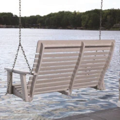 Berlin Gardens Resin Casual Back 4' Double Swing