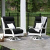 Berlin Gardens Resin Classic Terrace High Back Swivel Rocker Set