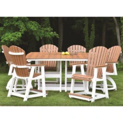 Berlin Gardens Resin Comfo-Back 6 Seat Counter Height Dining Set