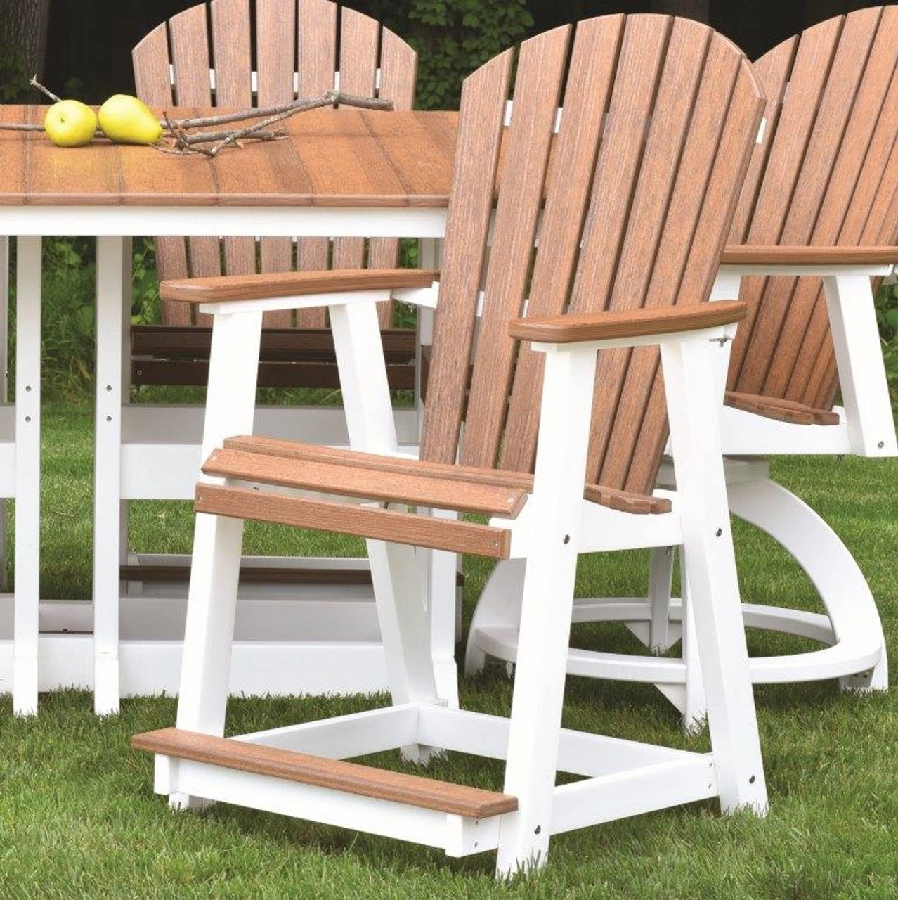 Berlin Gardens Resin Comfo-Back 6 Seat Counter Height Dining Set 4 Berlin Gardens Resin Comfo-Back 6 Seat Counter Height Dining Set - Image 4