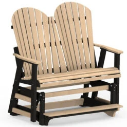 Berlin Gardens Resin Comfo-Back Double Counter Height Glider