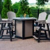 Berlin Gardens Resin Comfo Counter Chair & Fire Table Set