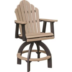 Berlin Gardens Resin Cozi-Back Bar Height Swivel Chair