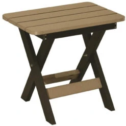 Berlin Gardens Resin 21.5" Folding End Table