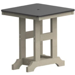 Berlin Gardens Resin GC Hammered Top 28" Square Dining Table