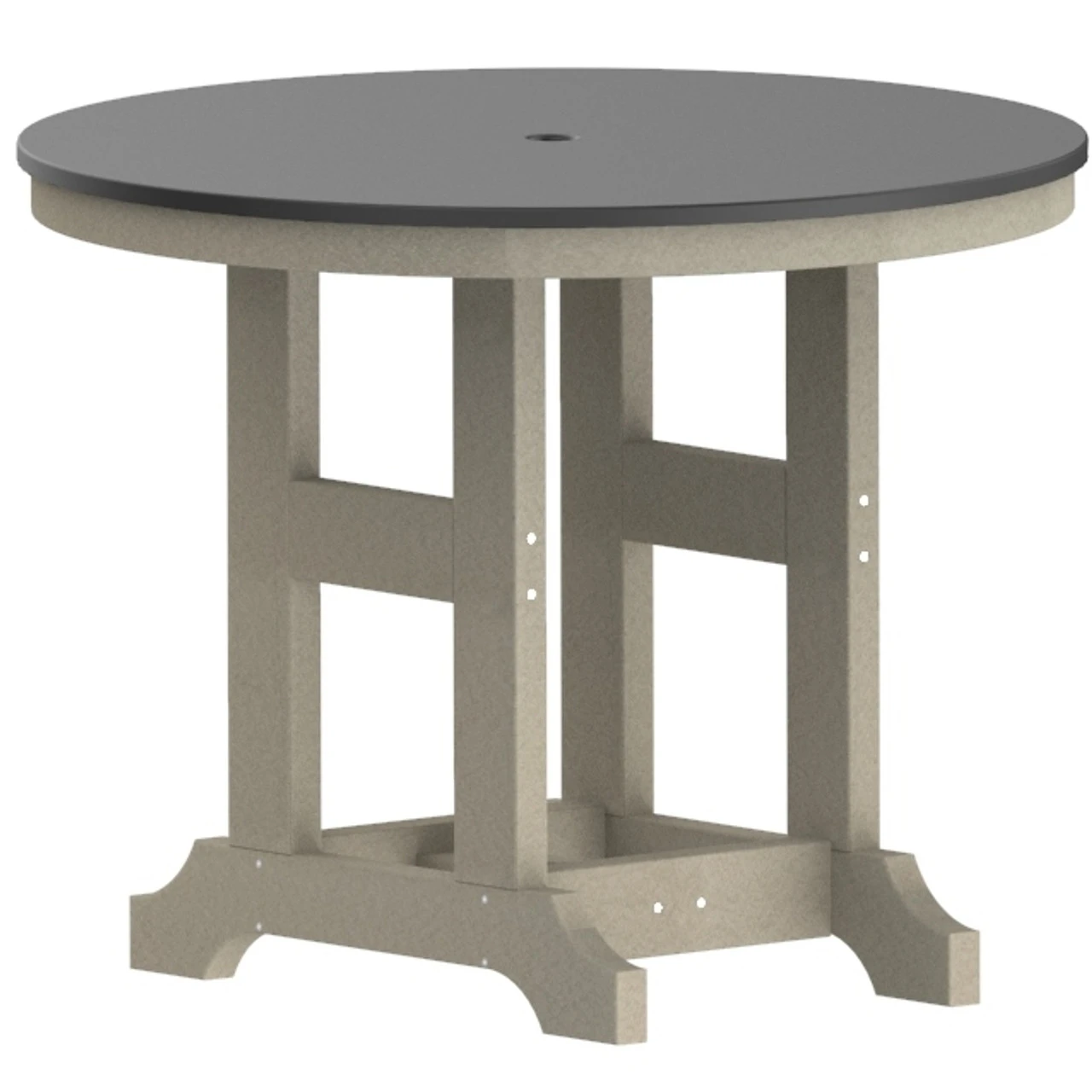Berlin Gardens Resin GC Hammered Top 38" Round Bar Height Table 2 Berlin Gardens Resin GC Hammered Top 38" Round Bar Height Table - Image 2