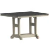 Berlin Gardens Resin GC Hammered Top 44" Square Bar Height Table