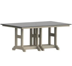 Berlin Gardens Resin GC Hammered Top 44" X 72" Rectangular Counter Height Table