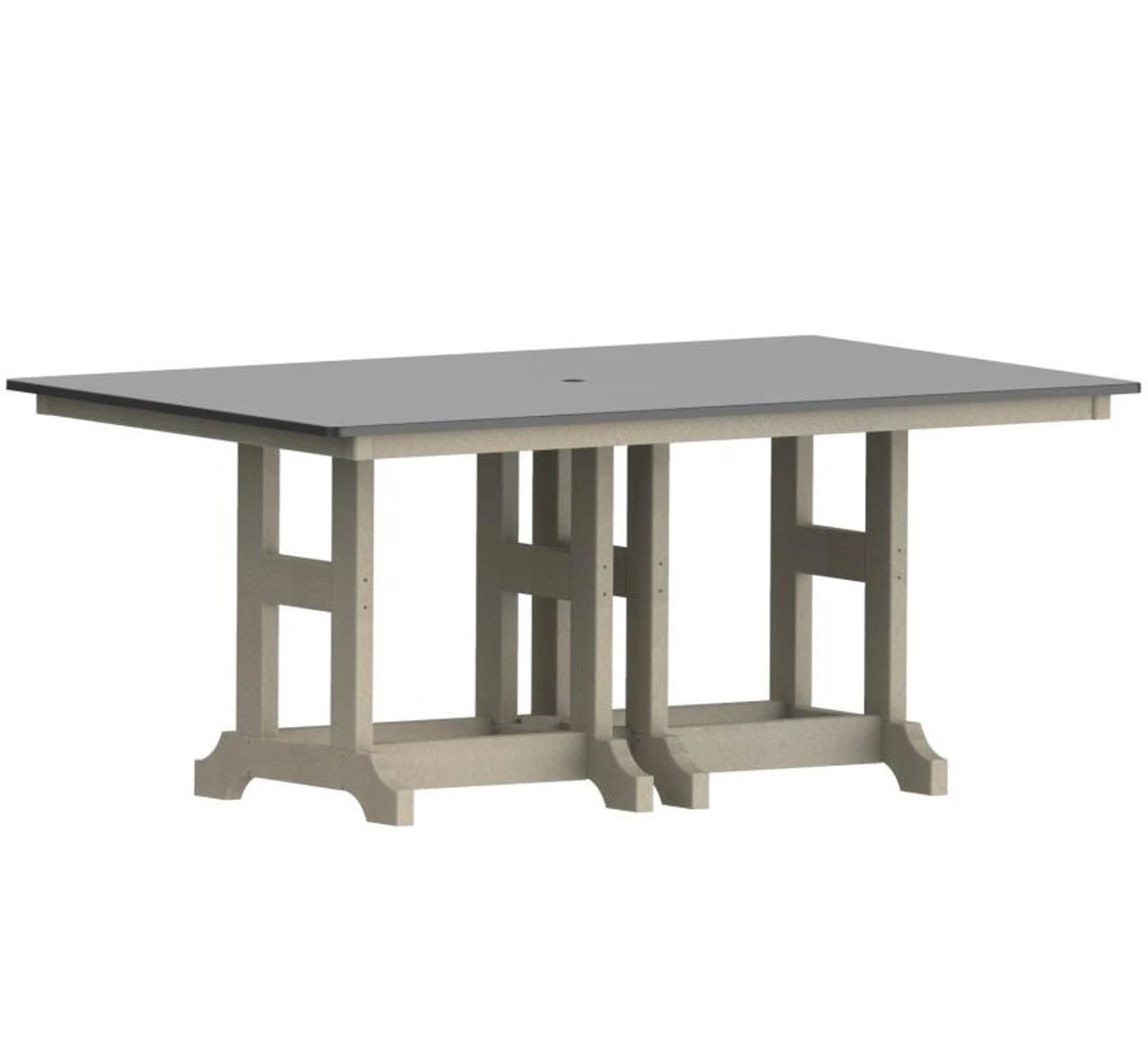Berlin Gardens Resin GC Hammered Top 44" X 72" Rectangular Counter Height Table 1 Berlin Gardens Resin GC Hammered Top 44" X 72" Rectangular Counter Height Table
