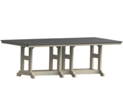 Berlin Gardens Resin GC Hammered Top 44" X 96" Rectangular Dining Table