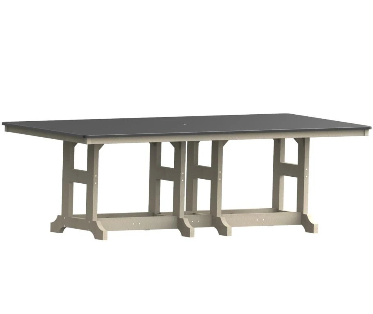 Berlin Gardens Resin GC Hammered Top 44" X 96" Rectangular Dining Table 1 Berlin Gardens Resin GC Hammered Top 44" X 96" Rectangular Dining Table