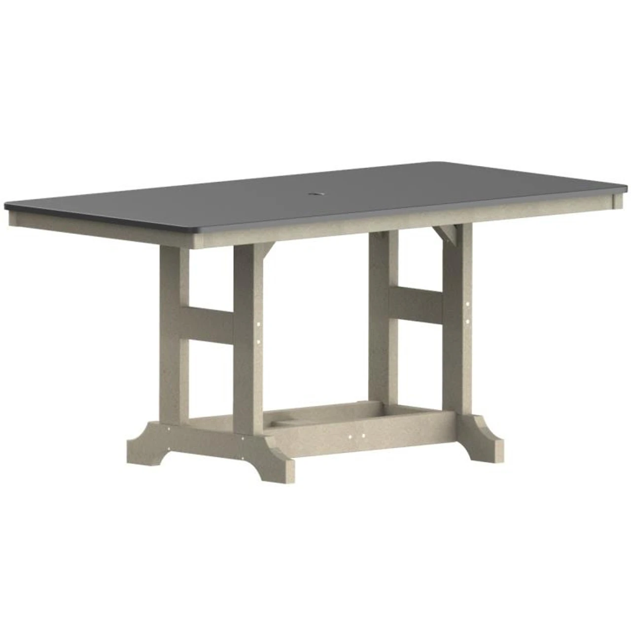 Berlin Gardens Resin GC Hammered Top 33" X 66" Rectangular Counter Height Table 1 Berlin Gardens Resin GC Hammered Top 33" X 66" Rectangular Counter Height Table