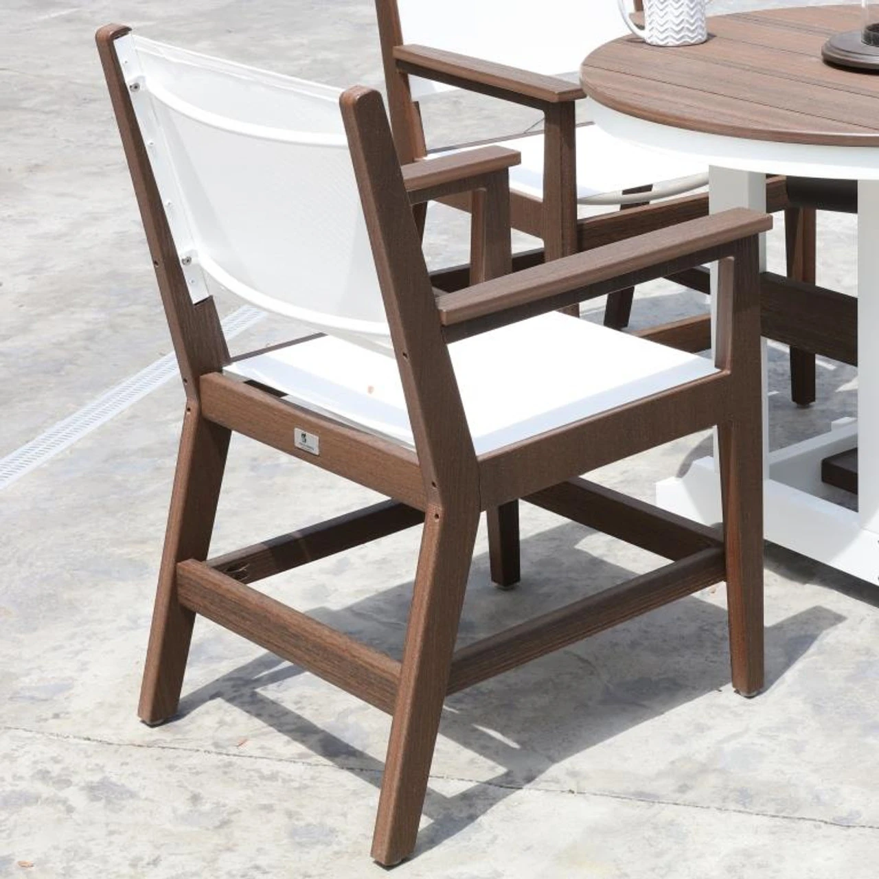 Berlin Gardens Resin Mayhew Sling Dining Arm Chair 1 Berlin Gardens Resin Mayhew Sling Dining Arm Chair