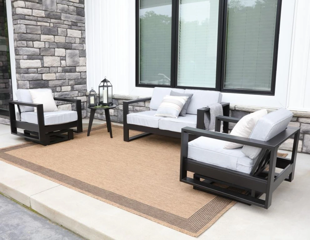 Berlin Gardens Resin Nordic Deep Seating Loveseat Set 2 Berlin Gardens Resin Nordic Deep Seating Loveseat Set - Image 2