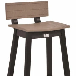 Berlin Gardens Resin Saddle Back Bar Stool
