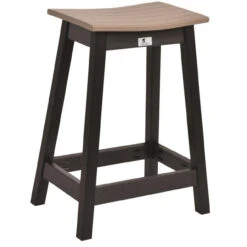 Berlin Gardens Resin Saddle Seat Counter Stool