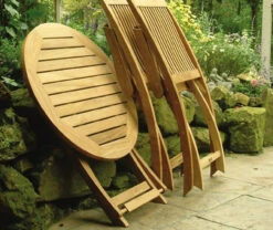 Three Birds Cambridge Teak Bistro Set -Patio Furniture Store cambridge teak bistro set 63 60976.1646961534